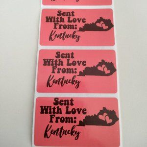 💙100 Kentucky- Shipping Labels Thermal Packaging Stickers 2.25"x1.25"💙